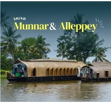 Misty Munnar & Magical Alleppey – 3N/4D